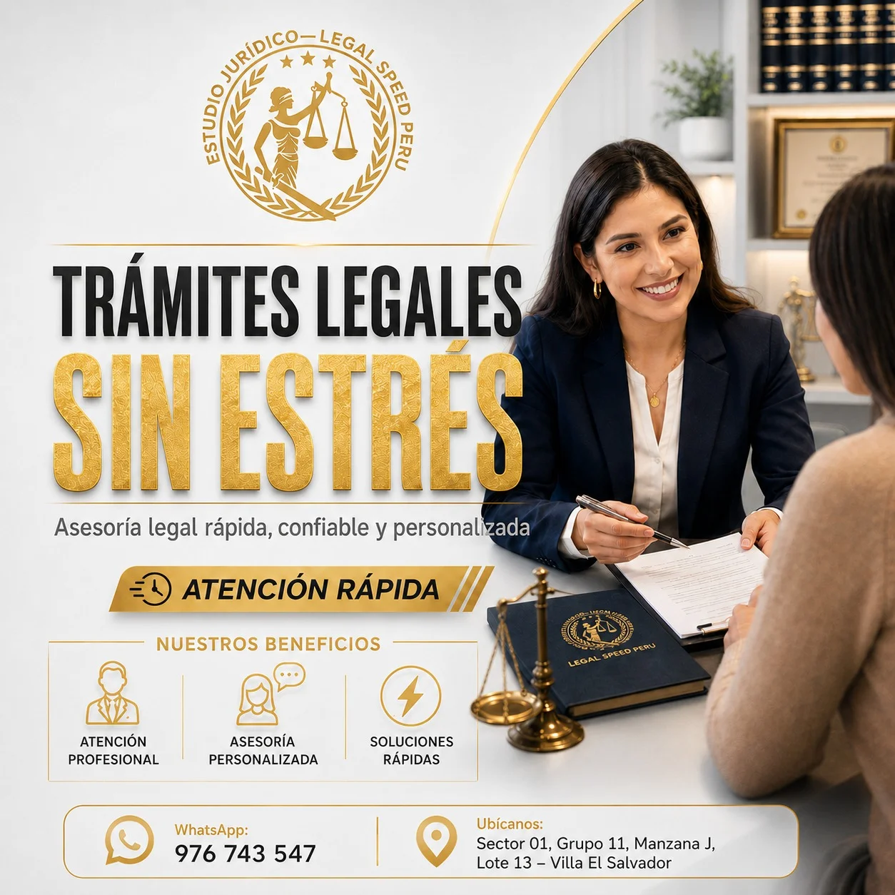 Material informativo de Legal Speed